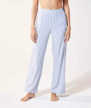 Пижамные брюки в полоску - MANAE - Голубой - S