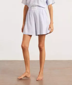 Пижамные шорты с высокой талией - BAMBA - Светло-голубой - M