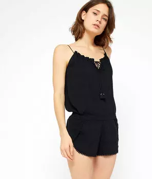 Short de pyjama en viscose - JENA - NOIR - XS