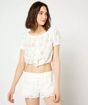 Short en guipure - BETSIE - ECRU - L