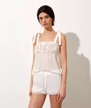 Short en plumetis - CEREMONIE - ECRU - M