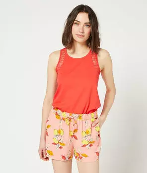 Short imprimé feuillage - CLEO - ROSE - L
