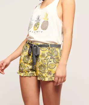 Short imprimé fleuri - KRISCILLA - ANIS - M