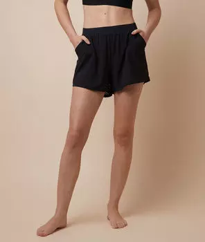 Шорты с перфорацией - ZELIA - Чёрный - M