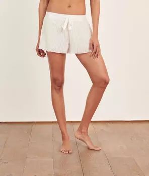 Шорты с тонкой плиссировкой - TRUE LOVE - Экрю - S