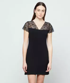 Сорочка с кружевом - LIDDY LACE - Чёрный - S