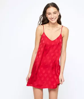 Сорочка в горошек - VIK - Красный - M