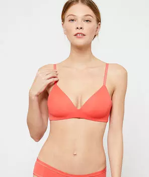 Soutien-gorge coques fines sans armatures - PURE 360 - CORAIL - 75D