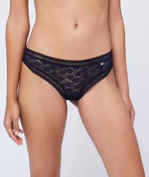 Танга цветочное кружево - ENVIEUSE - Сапфировый - XL