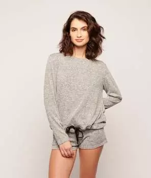 Top ample à nouer - MEGUY - GRIS - L