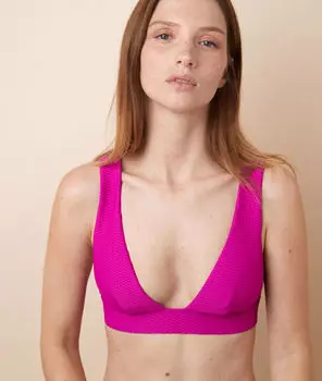 Топ от купальника с широкими бретелями - VAHINE - Фуксия - 48