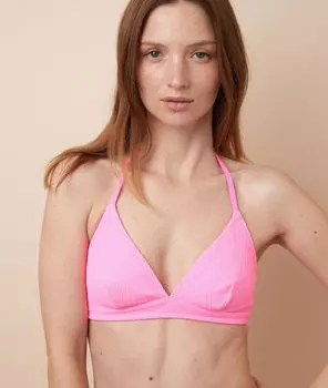 Топ от купальника в рубчик треугольной формы - ELYNA - Розовый - 44