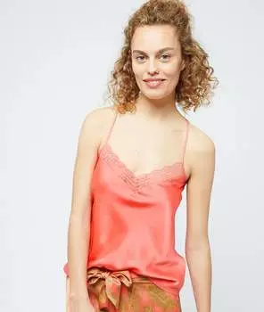 Top satiné - TRIBALY - ROSE - S