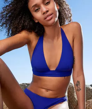 Топ треугольник от купальника - ESSENTIELLE - Синий - 48