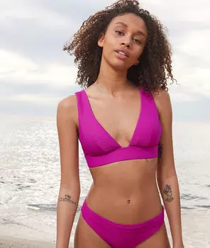 Топ треугольник от купальника с широкими бретелями - VAHINE - Фуксия - 46