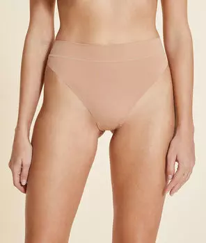 Трусики бразилиана с высокой посадкой - CONFORT - Телесный - M