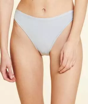 Трусики кюлот из эластичного хлопка с высокой посадкой - COTON 360 - Серый меланж - L