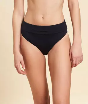 Трусики от купальника с высокой посадкой - ALMA - Чёрный - 40