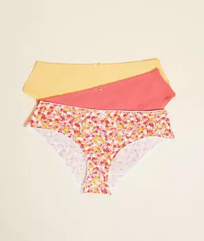 Трусики шортики из натурального хлопка - NANCY - Разноцветный - M