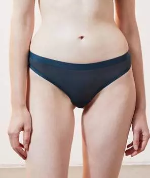 Трусики стринги из тюля - PURE MESH - Синий - S