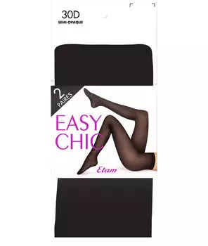 Упаковка из 2 колготок - PACK x2 - ЧЕРНЫЙ - S