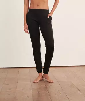 Зауженные пижамные брюки - DAIVY - Чёрный - XS