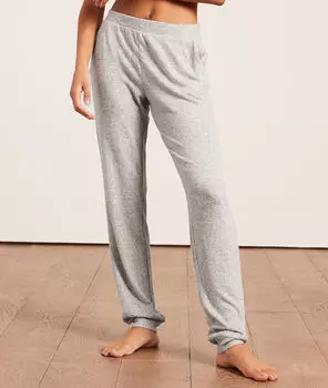 Зауженные пижамные брюки - ILLAN - Серый меланж - XL
