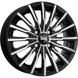 Диски R14 4x100 5,5J ET43 D60,1 К&amp;К Акцент оригинал (КС641) Алмаз черный