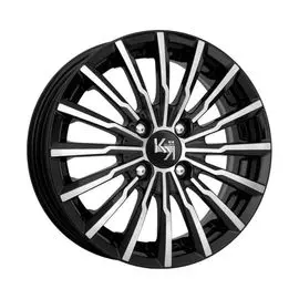 Диски R14 4x100 5,5J ET46 D54,1 K&amp;K Акцент-оригинал КС641 алмаз черный