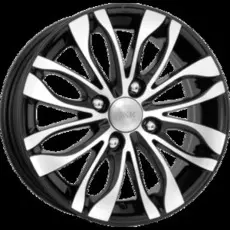 Диски R14 4x108 5,5J ET38 d63,35 K&amp;K Канзаши-оригинал алмаз черный (КС628)