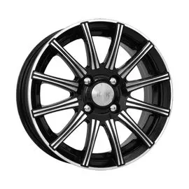 Диски R14 4x98 5,5J ET35 D58,5 K&amp;К Сиеста (КС475) Алмаз черный