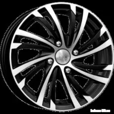 Диски R15 4x100 6J ET37 D60,1 K&amp;K Мейола-оригинал (КС643) Алмаз черный