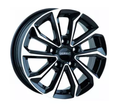 Диски R15 5x100 6J ET38 D57,1 Dezent KS black polished