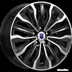 Диски R17 5x112 6,5J ET43 D66,6 K&amp;K Атакама (КС756-02) Алмаз чёрный