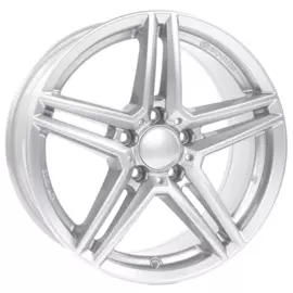 Диски R17 5x112 7,5J ET45 D66,5 Rial M10 Polar Silver For OEM Cap