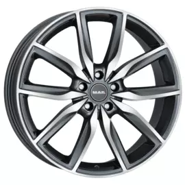 Диски R19 5x112 8,5J ET25 D66,6 MAK Allianz Gunmetal Mirror Face
