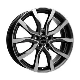 Диски R20 5x108 8,5J ET45 D63,4 MAK Highlands Gunmetal Mirror Face