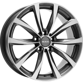 Диски R20 5x112 8J ET41 D57,1 MAK Wolf Gunmetal Mirror Face