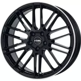 Диски R21 5x112 9,5J ET53 D66,5 Rial KiboX Diamant Black Horn Polished