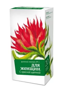 алтай фиточай 01 для женщин с красной щеткой 20 фильтр-пакетов