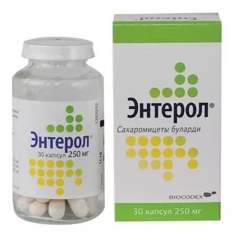 энтерол 250 мг 30 капсул флакон