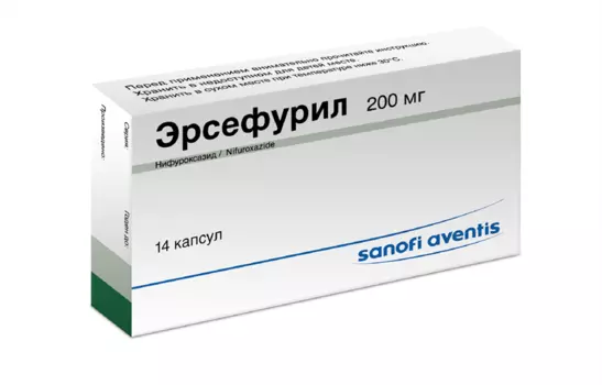 эрсефурил 200 мг 14 капс