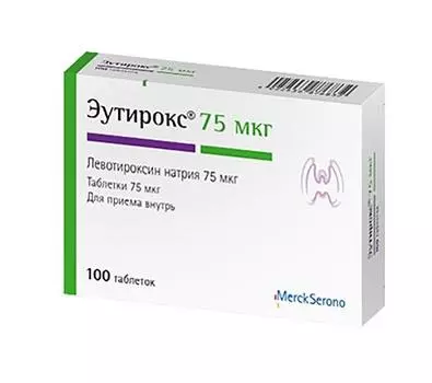 эутирокс 75 мкг 100 табл