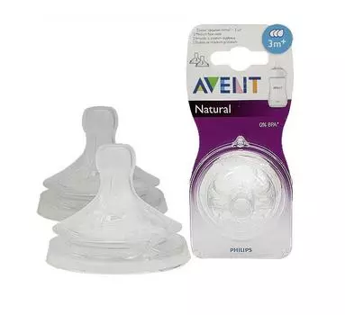 авент соска natural средний поток от 3 мес 2 (арт 80530)