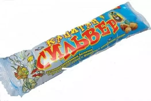 батончик капитан сильвер фундук и йод 35 г шоколадная глазурь