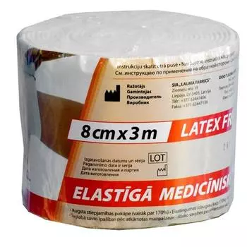 бинт эластичный 3 м х 8 см