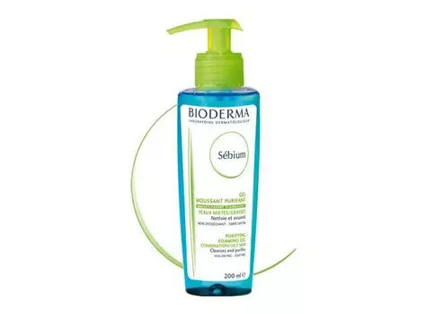 биодерма себиум гель очищающий пенящийся 500 мл