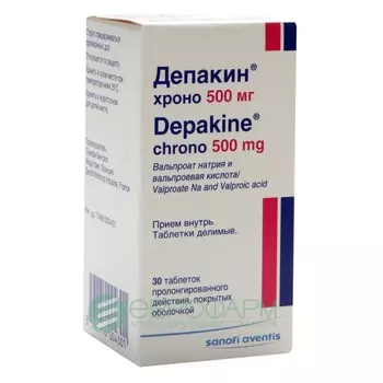 депакин хроно 500 мг 30 табл