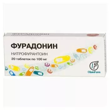 фурадонин 0 1 20 шт