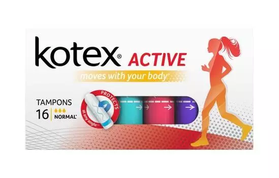 котекс тампоны актив нормал 16